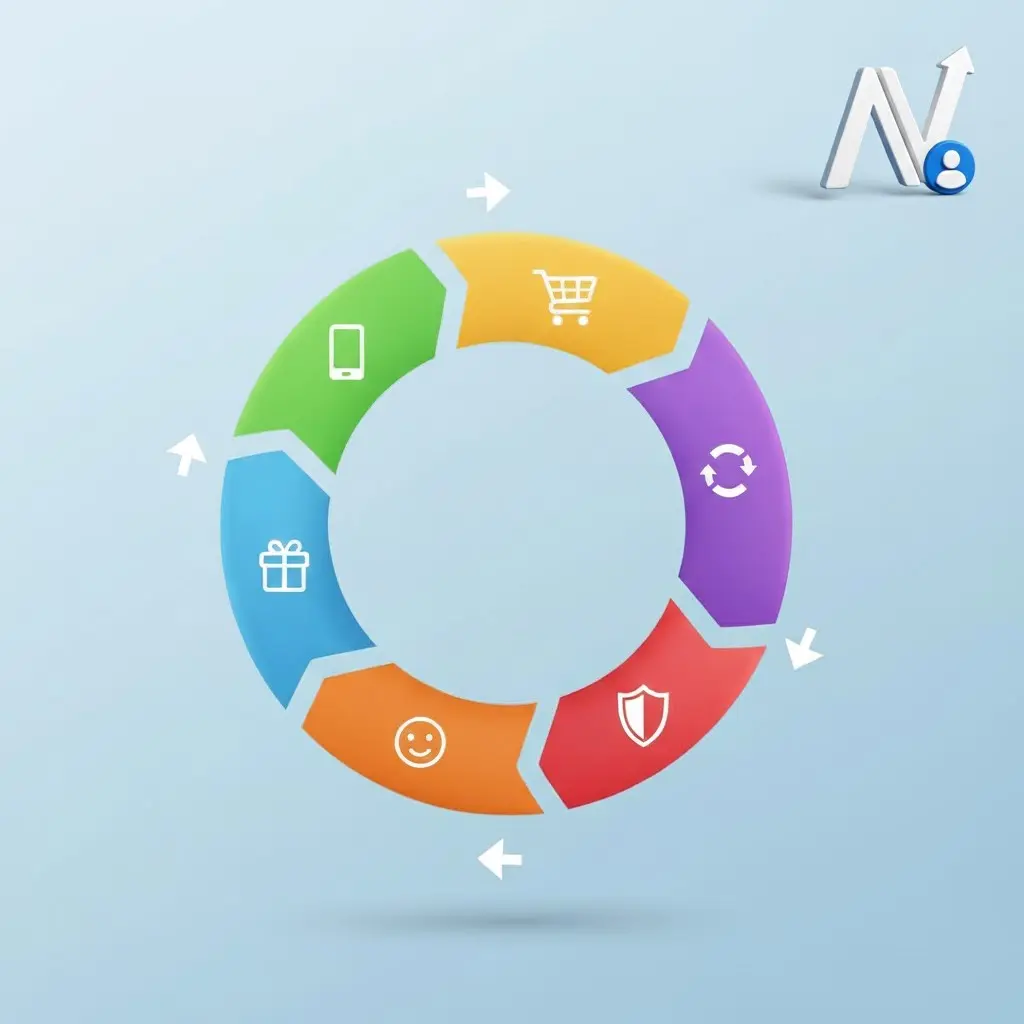 اینفوگرافیک سفر مشتری در بازاریابی پیامکی