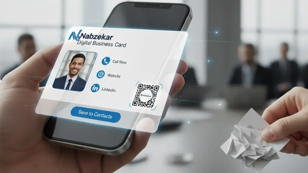 کارت ویزیت دیجیتال چیست؟ + ۱۲ مزیت شگفت‌انگیز کارت ویزیت هوشمند