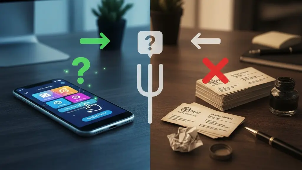 کارت ویزیت دیجیتال یا کاغذی